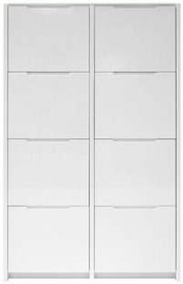 Szafka na buty Berlin biała 103x160 cm – obraz-1