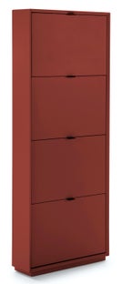Szafka na buty Luka 64x160 cm czerwona – obraz-1