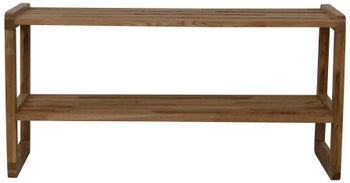 Szafka na buty z 2 półkami drewniana – obraz-1