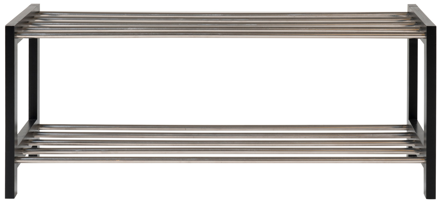 Szafka na buty Padova 78x34 cm czarno-srebrna – grafika-1.