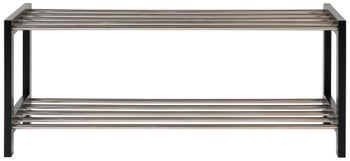 Szafka na buty Padova 78x34 cm czarno-srebrna – grafika-1.