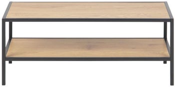 Szafka na buty z 2 półkami czarna drewniana – obraz-1