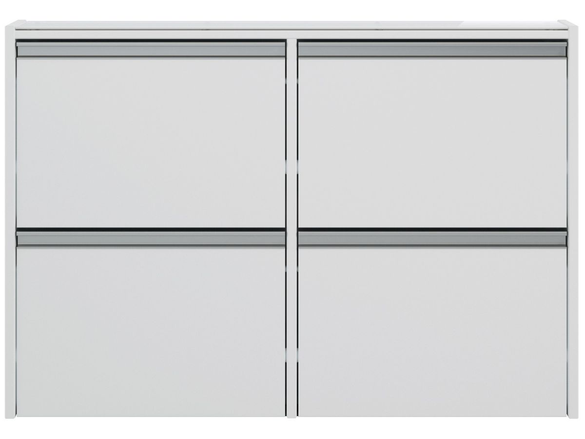 Szafka na buty Skyline 102x70 cm biała – obraz-1