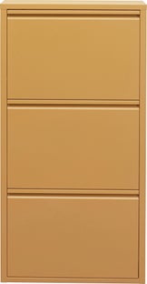 Szafka na buty stalowa 3 półki kolor żółty 50x103 cm – obraz-1