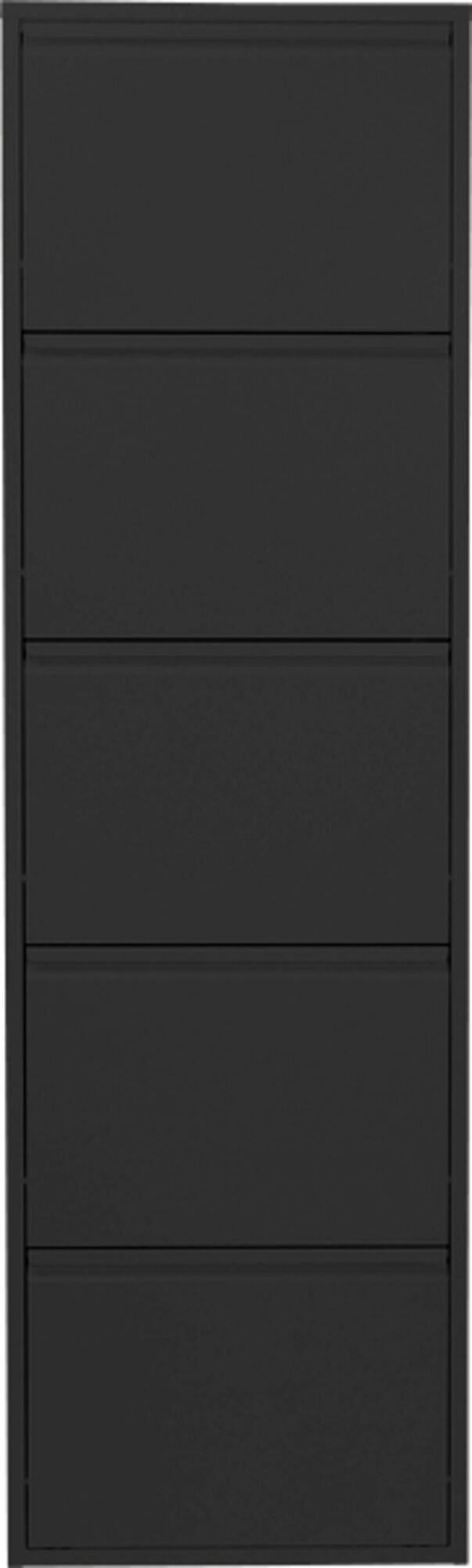 Caruso skoskab 5 låger, sort – billede-1.