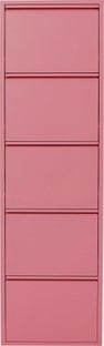 Szafka na buty stalowa różowa 5 przegródek 50x173 cm – obraz-1