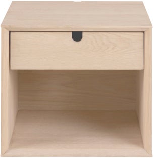 Szafka nocna drewniana szuflada 37x32 cm – obraz-1