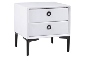 Szafka nocna COSMOPOLITE welur biały – grafika-1.