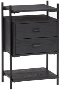 Szafka nocna Hasalio 39x61 cm czarna – obraz-1