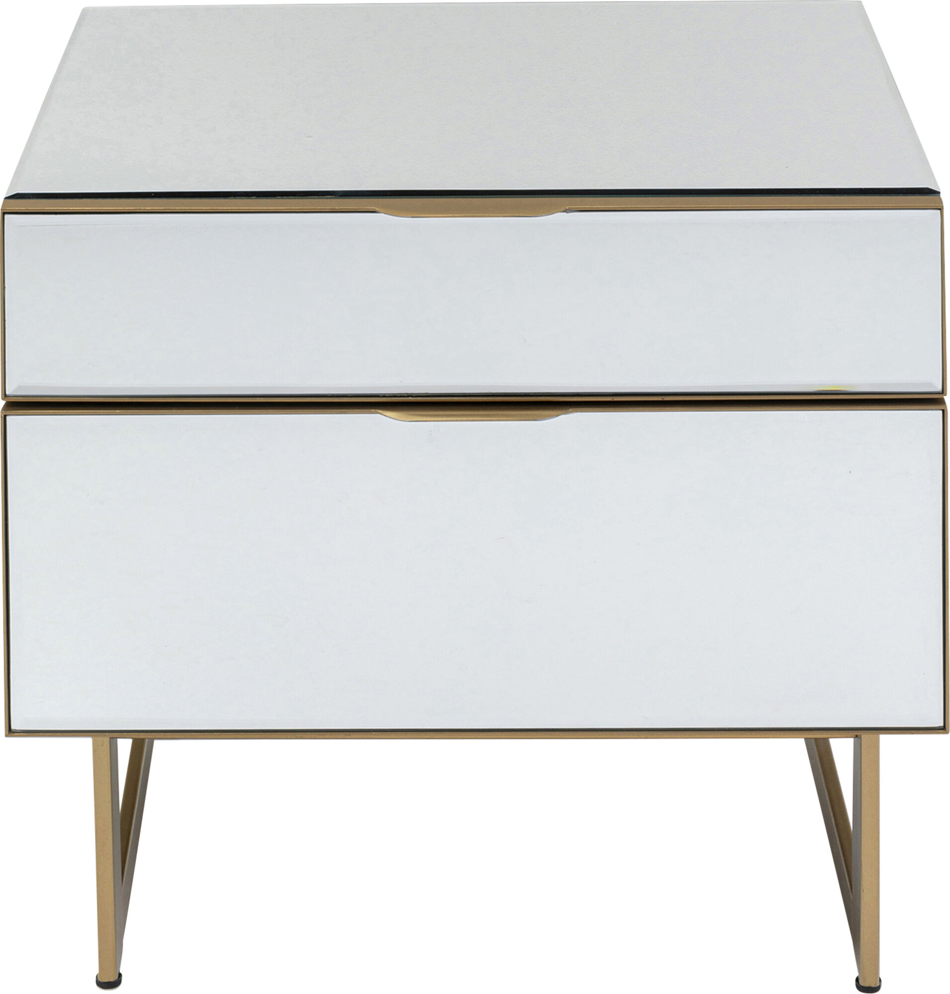 Kare nattbord liten Soran gull 49x50cm – bilde-1.