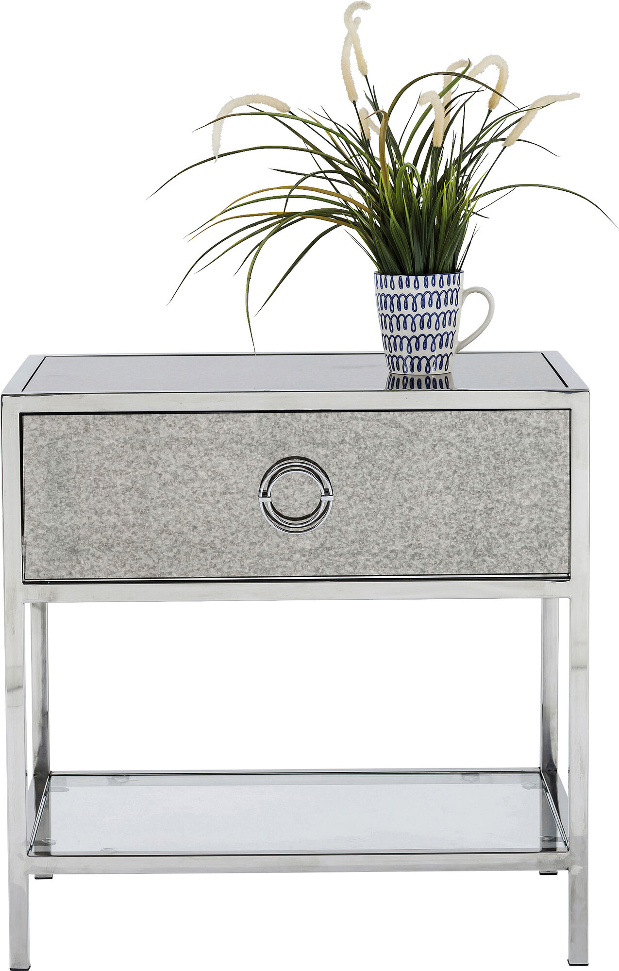 Szafka nocna Moonscape 60x60 cm srebrna – grafika-1.