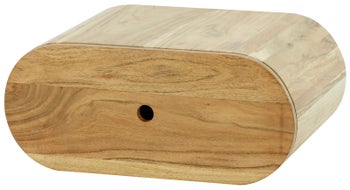 Szafka nocna wisząca z szufladą drewno akacjowe naturalne 45x31 cm – obraz-1