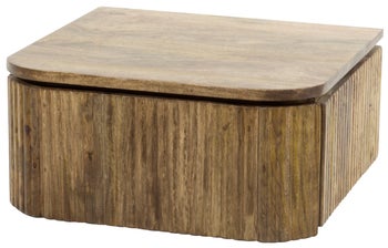 Szafka nocna wisząca z szufladą drewno mango 45x40 cm – grafika-1.