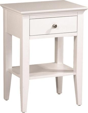 Szafka nocna z półką Linnea 45x63 cm biała – obraz-1