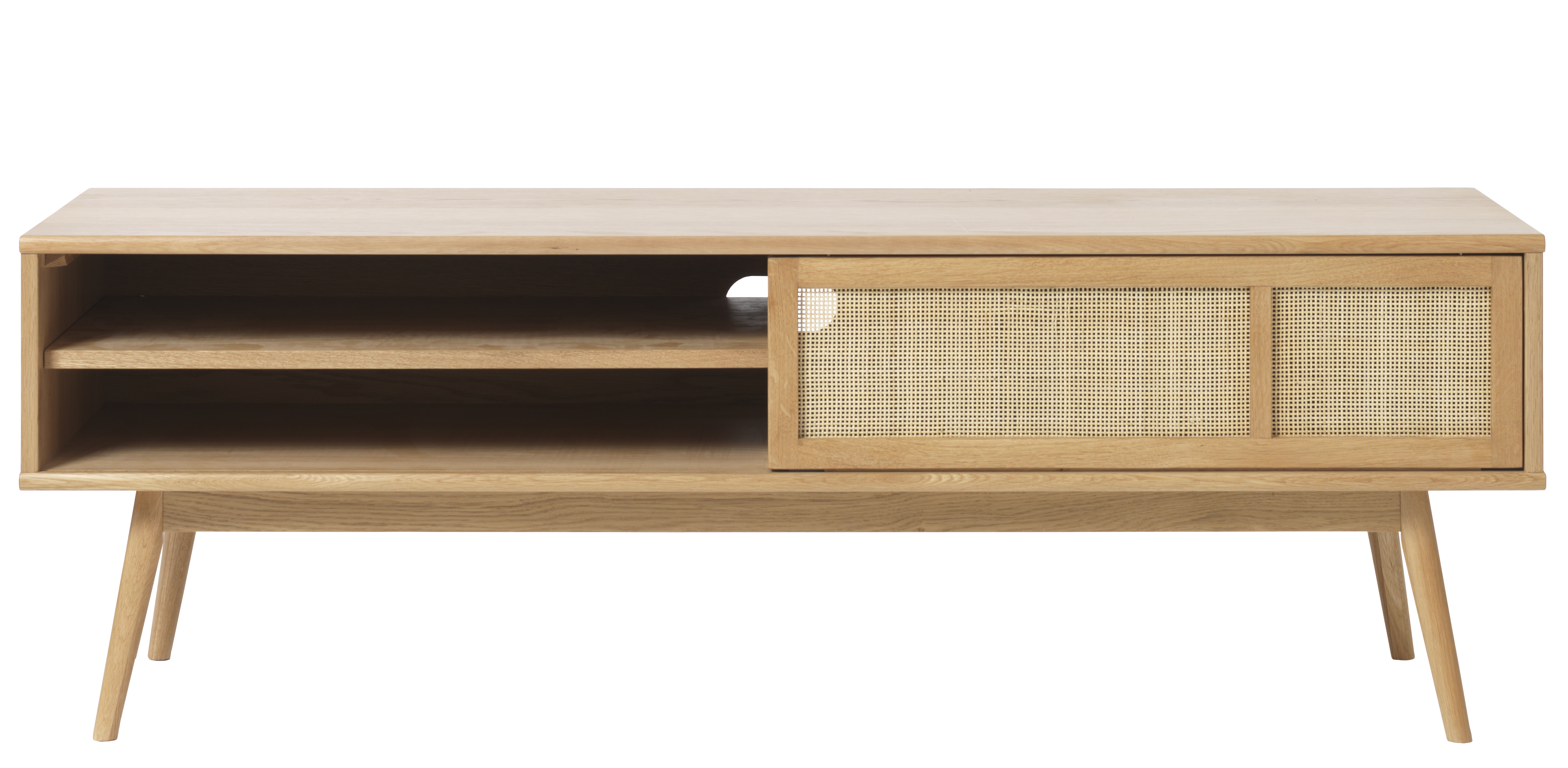 Szafka RTV Barrali 150 cm kolor dębowy – grafika-1.