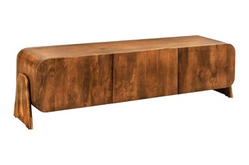 Szafka RTV BRASIL 160 cm drewno mango brązowe – grafika-1.