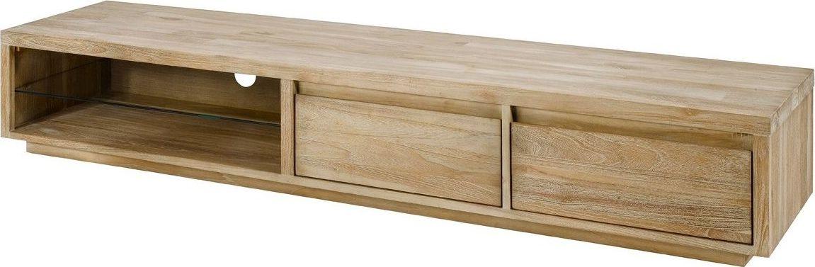 Szafka RTV Cosmopolitan 180x30 cm brązowa – obraz-1