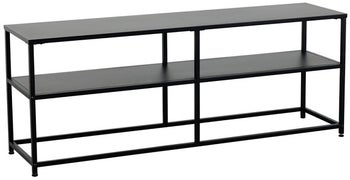Szafka RTV do salonu czarna metalowa inspirowana nowoczesnym stylem – grafika-1.