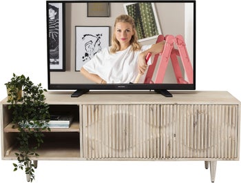 Szafka RTV Echo 140x50 cm beżowa – grafika-1.