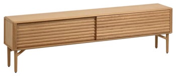 Szafka RTV drewniana naturalna 200cm – obraz-1