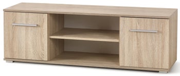Szafka RTV Lima 137x44 cm płyta laminowana - dąb sonoma – obraz-1