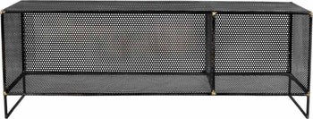 Szafka RTV Loft 130x50 cm czarna – obraz-1