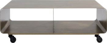 Szafka RTV metalowa brązowa 90cm – obraz-1