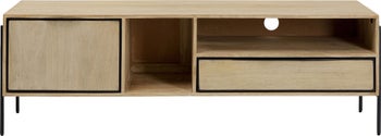 Szafka RTV metalowa drewniana 157 cm – obraz-1