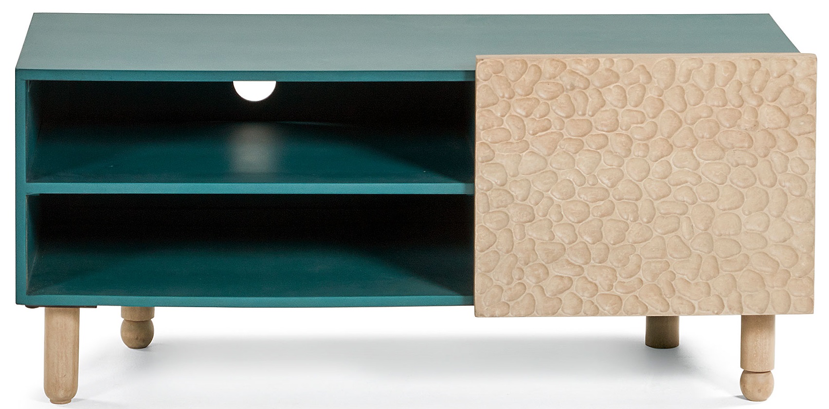 Szafka 110x50 cm ciemnozielona – obraz-1