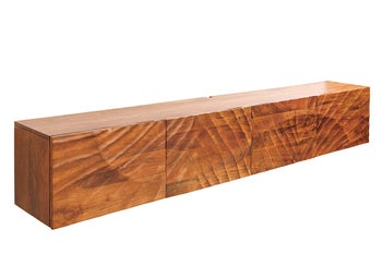 Szafka RTV SCORPION 200 cm wisząca, drewno mango brązowe – grafika-1.