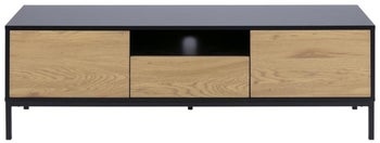 Czarna brązowa szafka metalowa do salonu o nowoczesnym stylu – grafika-1.