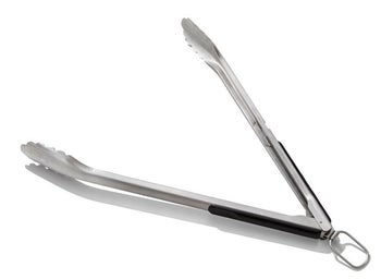 Szczypce do grillowania stal nierdzewna z czarnymi uchwytami – grafika-1.