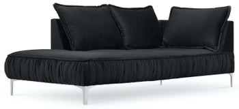 Szezlong metalowy czarny 98x213 cm – obraz-1