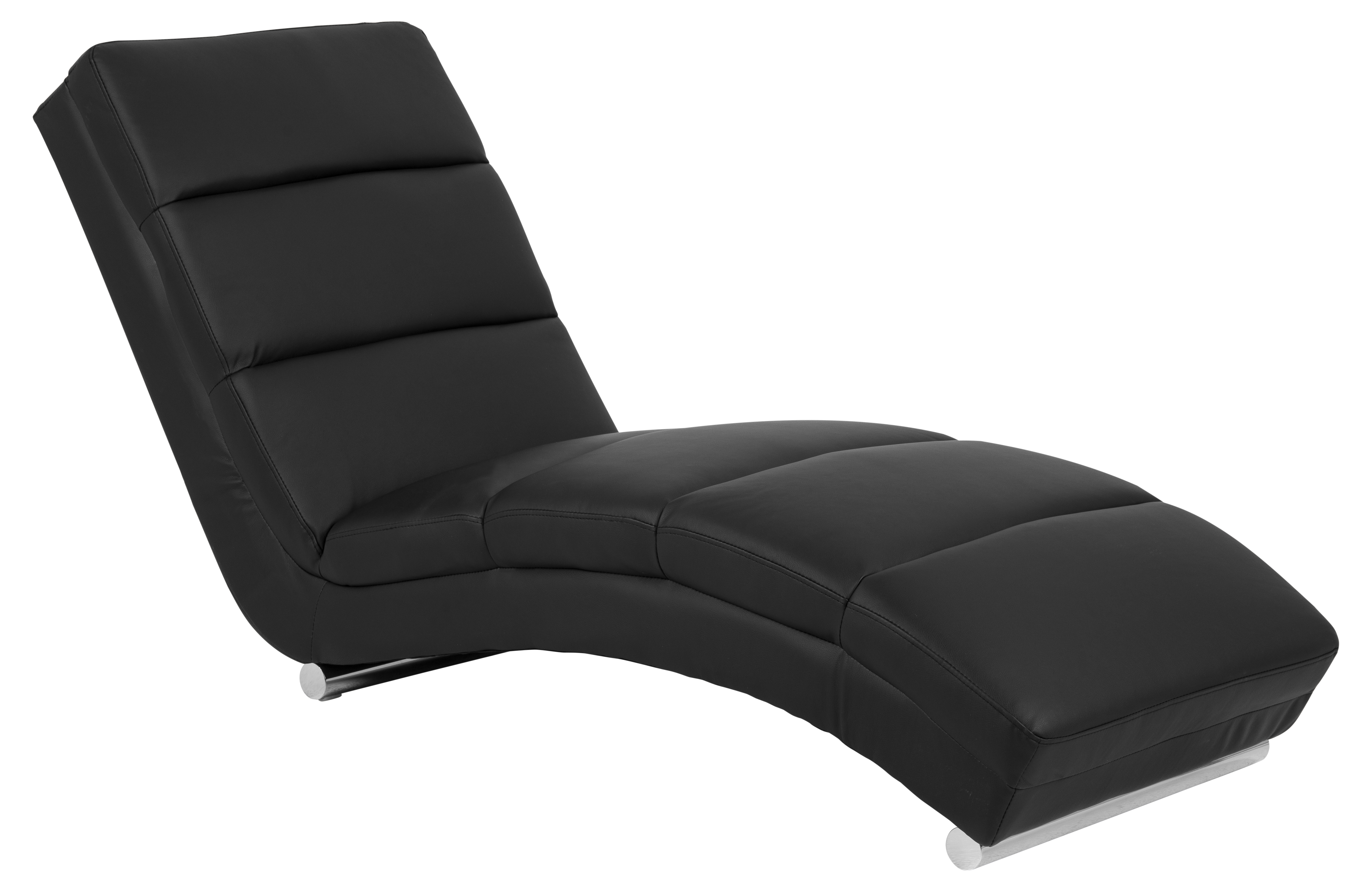 Szezlong Everding 174x82 cm czarny – obraz-1