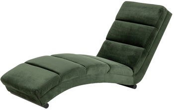 Szezlong Everding 60x170 cm butelkowa zieleń – obraz-1