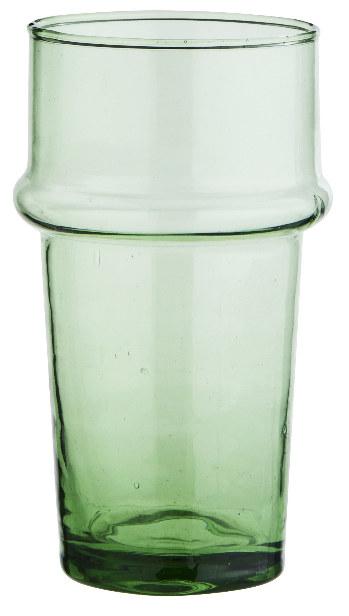Szklanka Beldi ∅7x12 cm transparentna zielona – obraz-1