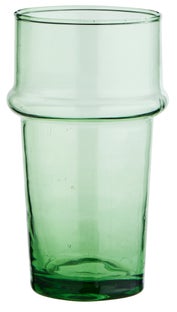 Szklanka Beldi ∅7x12 cm transparentna zielona – obraz-1
