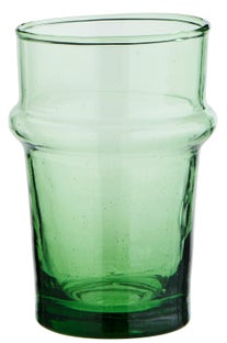 Szklanka Ø6x10 cm transparentna zielona – obraz-1