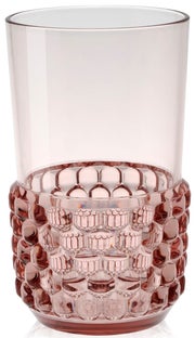 Szklanka do Napojów Jellies Family transparentna różowa – obraz-1