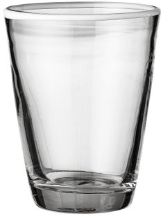 Szklanka 9x11 cm transparentno-biała – obraz-1