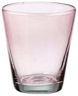 Szklanka Kusintha 300 ml transparentna różowa – obraz-1