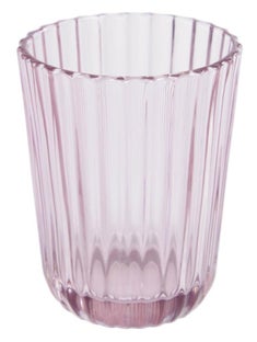Szklanka 300 ml różowa paski – obraz-1