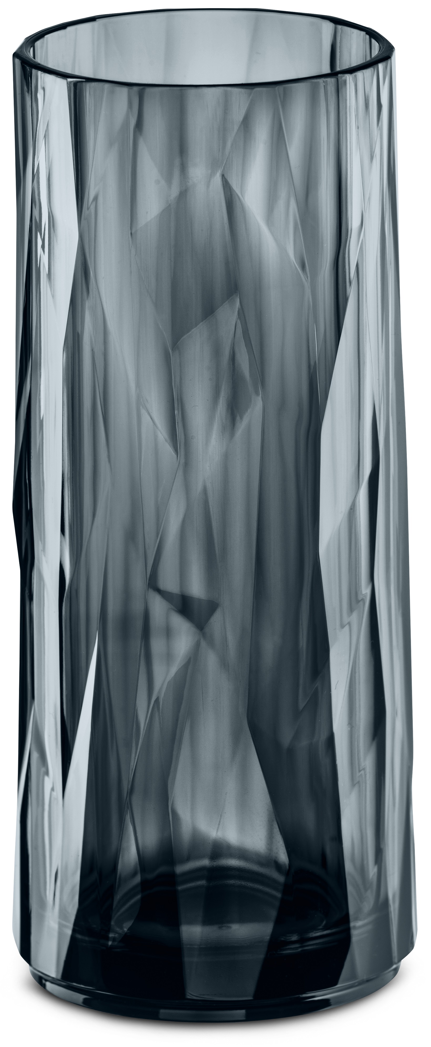 Szklanka wysoka Club No. 3 Superglas 250 ml antracytowa transparentna – obraz-1