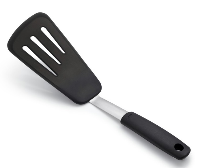 Szpatułka silikonowa do przekładania potraw czarna rozmiar L – grafika-1.