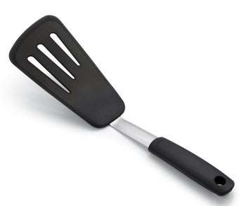 Szpatułka silikonowa do przekładania potraw czarna rozmiar L – grafika-1.