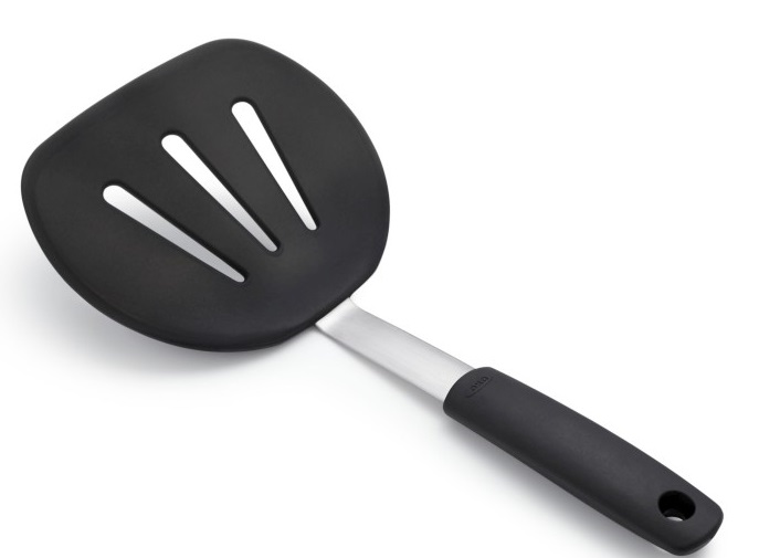 Szpatułka silikonowa do przekładania potraw czarna rozmiar S – grafika-1.
