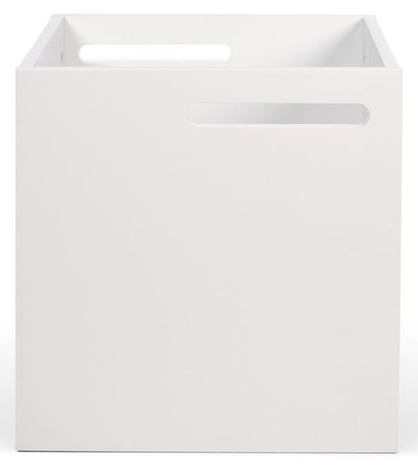 Pudełko - organizer biurowy MDF biały 33x33 cm – obraz-1