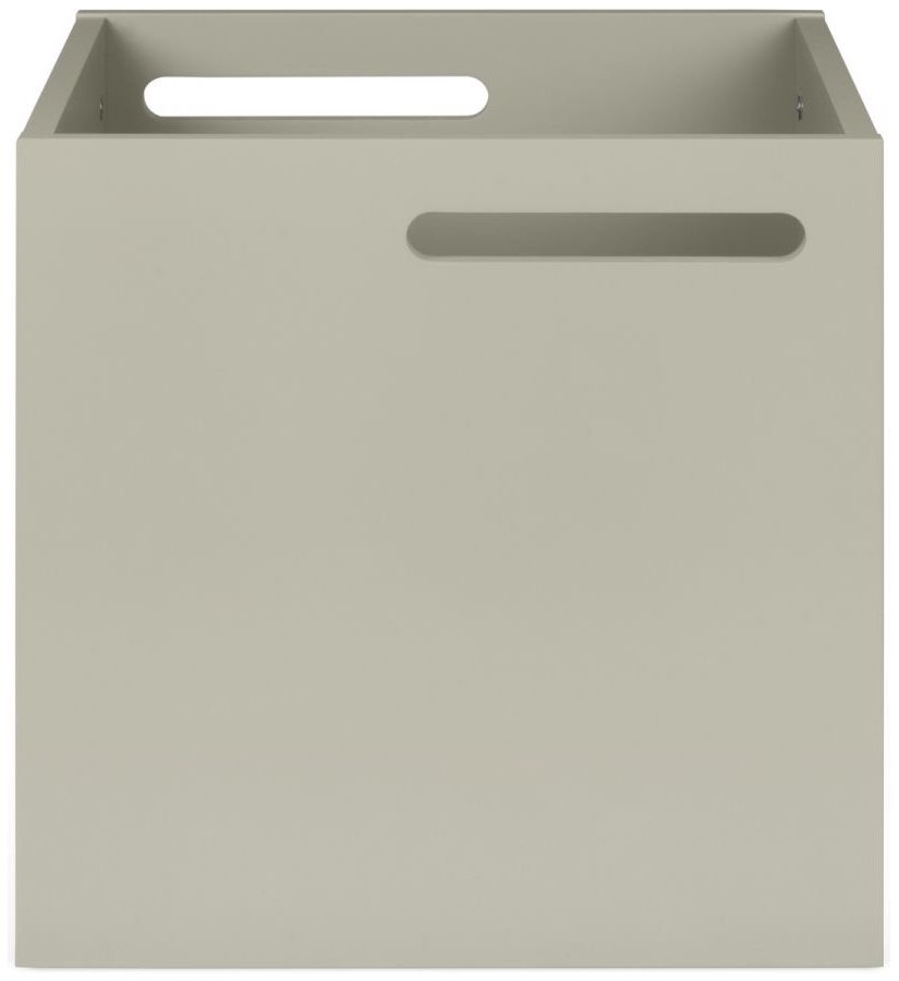 Pudełko - organizer biurowy MDF szary 33x33 cm – obraz-1