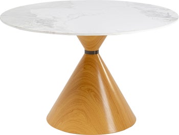 Mesa Cono Keramik Roble Ø120cm – Imagen-1.