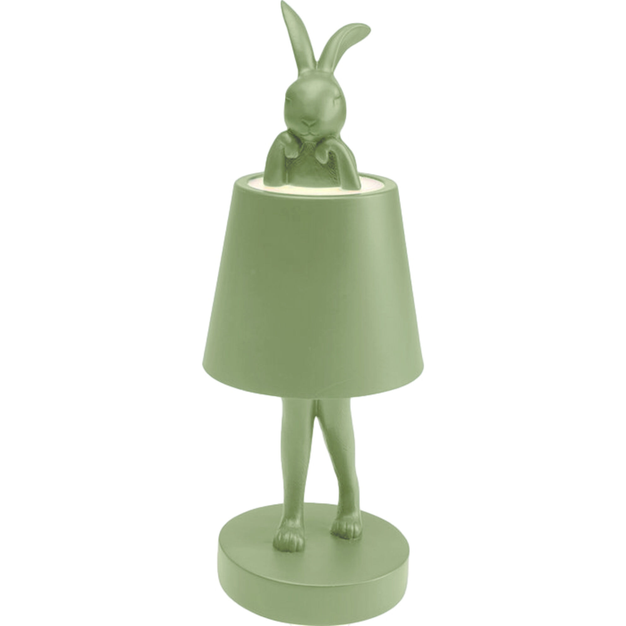 Animal Rabbit LED pöytävalaisin, matcha, 29 cm – kuva-1.